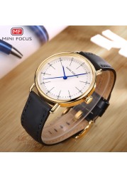 Men's Quartz Watches 2020 Waterproof Luxury Brand Men's Watch Classic Dress Fashion Casual Small Focus Genuine Leather Strap