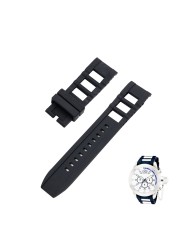 CARLYWET - High quality silicone rubber watch strap, black, for men and women, without buckle