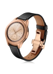 20 22mm Leather Strap For Huawei Watch GT 2 46mm Watch Band For Samsung Galaxy Watch 4 40/44mm Calsssic 46 42mm Active2 Bracelet