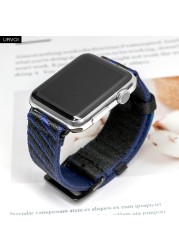 URVOI شريط جولة واحدة للقفز لساعة أبل سلسلة 7 6 SE 5 4 3 2 1 جديد النسيج المنسوجة حزام ل iWatch الرياضة تصميم سويمدبروف