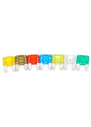 35pcs Mixed Mini Blade Fuse Auto Car 5 7.5 10 15 20 25 30 Amp