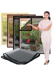 Invisible Fiberglass Summer Mosquito Net Adjustable Tulle Mesh Removable Customizable