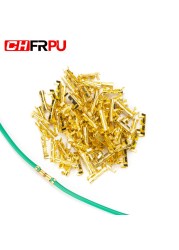 50/100pcs U-Shape Small Dental Fascia Butt Terminal Quick Connect Plug-in Wire Connector 0.5-1.5mm2