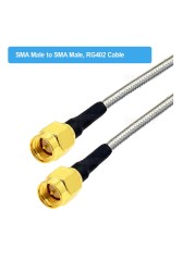 RG402 SMA Male to SMA Male Plug Semi Flexible Silver RG402 Test Cable High Frequency 50ohm 6GHz RF Pigtail Coaxial Cable