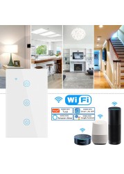 Alexa American Standard Smart Switch Tuya Control Google Home Voice Control WiFi Smart Home Touch Switches Need Neutral