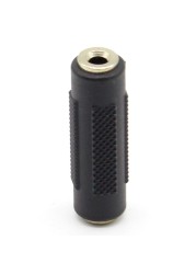 1pc 3.5mm Female to 3.5mm Female Jack Stereo Coupler Adapter