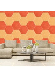 12pcs Large Hexagon Soundproofing Wall Panels Strong Sound Proof Acoustic Panel Study Meeting Room Nursery Wall Decor Home Decor