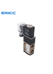 3 طريقة ميناء 2 موقف 3V210-08 عادة مغلقة DC12V 24 فولت AC220V هوائي الهواء الملف اللولبي صمام التحكم الكهربائي الغاز صمام مغناطيسي