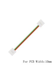 5-50Pcs 2/3/4/5Pin LED Connector Double Clip Connector Cable For 3528 WS2811 WS2812 5050 RGB RGBW RGBWW LED Strip Light