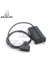 Coiled Power Cable P-Tap D-Tap To NP-F550 F570 Dummy Battery Coupler For Monitors/Lights/Lamps