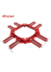 4Pcs Multifunctional New 90 Degree Right Angle Clip Picture Frame Corner Clamp 100mm Miter Clamps Corner Holder Woodworking Tool 4Pcs Multifunctional New 90 Degree Right Angle Clip Picture Frame Corner Clamp 100mm