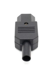 10pcs New Wholesale Price 10A 250V Black IEC C13 Female Plug Rewirable Power Connector 3 Pin AC Socket