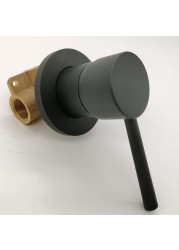 Bathroom Brass Shower Faucet Control Valve Concealed In Wall Mixer For Shower Head Headset Gold Matte Black And Chrome