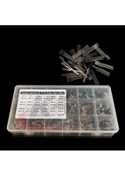 900pcs/box 18 Values ​​TO-92 Transistor Assortment Kit A1015 2N2222 C1815 S8050 2N3904 2N3906 S9012 NPN/PNP Transistor Assembly