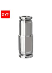 10pcs 304 Stainless Steel Reducer Fittings Straight Trachea Quick Connector PG8-6/10-8/12-6 Pneumatic Fittings