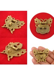 Beautiful Design Antique Bronze Hasp Latch Jewelry Wooden Box Cabinet Lock Buckle Locks Handle Hardware 50*43mm