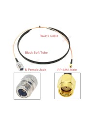 2022 New Arrival Door/Window Pass Through Flat RF Coaxial Cable N Female to RP-SMA Male RG316 50Ohm Extension Jumper Cables Accessory