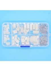 40 sets Kit in box 2p 3p 4p 5pin Right angle 2.54mm Pitch Terminal / Housing / Pin Header Connector Adaptor XH Kits