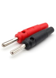 10pcs 4mm Banana Plug High Current Insulated Coated Stackable Screw Connection Connection