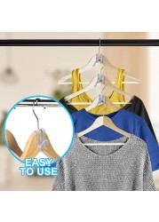 Clothes Hanger Hook Connector Small Cascading Hanger Hookspace Saving Hook Convenient Tool Closet Organizer Heavy Duty