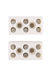 2pcs/lot 425 Degree 10A-3P Ceramic Bits Post Terminal Blocks for SOS 10A 250V Electrical Equipment Connectors Terminals