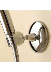 Removable Silver Vacuum Shower Head Holder Bracket ABS Suction Cup Wall Mounted Rack Adjustable Portable