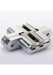 Hidden Hinge Invisible Cabinet Door Hinge , Zinc Alloy Hidden Door Hinge 180 Degree Swing Hinges For Front Door Wooden Box