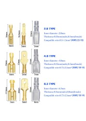 270/135/120pcs 2.8/4.8/6.3mm Insulated Crimp Terminals Seal Electrical Wire Connectors Crimp Terminal Connector Assortment Kit