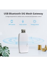 Zemismart Tuya BLE Hub USB Smart Home Bridge Gateway Wireless Hub Work with BLE Light Devices Blub BLE Curtain Motor