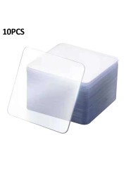 10pcs Clear Auxiliary Double Sided Adhesive Tape Non Mark Daily Sticker Universal Gripping Pad Strong Heat Resistant Acrylic