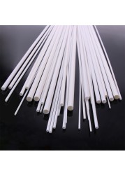 5pcs Styrene ABS Plastic Round Pipe Tube Hollow Tube Architectural Constructions Models OD 2/2.5/3/4/5/6/8/10mm X Length 250mm