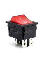 rocker switch with light KCD4-201N 4 pin ON/OFF 2 position 250V DPST 1/5/10pcs