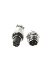 Aviation Plug Male and Female Wire Panel Metal Connector 12mm 2/3/4/5/6 Pin GX12 New