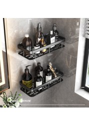 No Drilling Bathroom Shelves Corner Shelf Storage Shower Rack Holder Toilet Organizer Bathroom Accessories