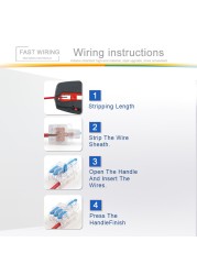 25/50/100pcs Transparent Can Fixed Wire Splitter Universal Compact Connector Terminal Block Cable Fast Splicing Wiring Connector