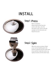 Vacuum Removable Silver Suction Cup Holder Adjustable ABS Wall Mount Portable Shower Head Holder Rack