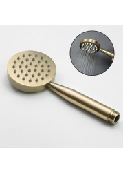 Brushed Gold Handheld Shower Head Bathroom Gold Finish Brass Or Stainless Steel Shower Bath Spray Handheld Shower Heads