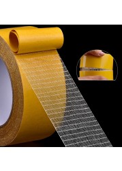 50 Meter Double Sided Tape High Temperature Resistance PET Tape Trace Transparent Heat Resistant Strong Double-Sided Adhesive