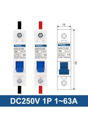 TAIXI Solar Photovoltaic DC PV Circuit Breaker Switch MCB DC250V 500V 1000V 16A 32A 40A 50A 63A Air Switch 100A 125A