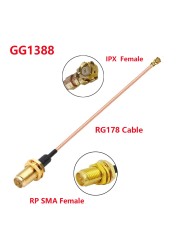 10pcs RG178 RF Coaxial Cable SMA Male to u.FL/IPX/IPEX1/IPEX4 MHF4 Female Jack Pigtail 3G Antenna Extension Wire Cord