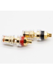 High Quality 1 Pair Speaker Cable Amplifier Terminal Binding Post RBS Connector New Connector