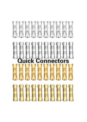 100pcs Docking Line Connectors Push Button Quick Connect Terminals Wire Crimp Terminals 0.5 to1.5 Square Wire Crimp Connector