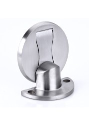 Toilet Stainless Steel Powerful Hardware Furniture Magnetic Practical Door Stopper Punch Free Holder Home