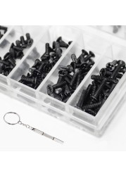 Songpolyu 500pcs Mini Screw Nuts DIY Kit Laptop Assembly Screws Repair Fastener Tool Kit for Phone Sunglass Repair