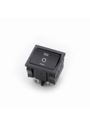 10pcs KCD5 21x24mm Double Power Rocker Switches Without Black Light ON-OFF-ON 4pin 6A/250V 15A/125V AC