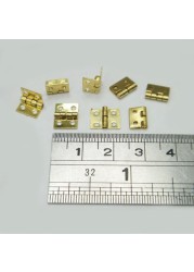 Mini gold Copper Brass hinges 8*10MM jewellery box DIY furniture cabinet mini butt