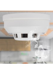 High sensitivity smoke detector wireless photoelectric smoke detector for home use fire alarm smoke alarm system