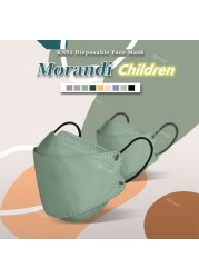 Children FFP2 Morandi Masks for 6-12 Years Korean Homologada Mascarillas FPP2 Niños 4 Layers Black Mask KN95 FFP2mask Kids