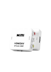 HDMI-متوافق مع محول RCA AV/CVSB L/R صندوق فيديو HD 1080P 1920*1080 60Hz HDMI2AV دعم NTSC PAL إخراج HDMIToAV