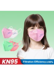 ffp2fan Elough kids mask 10-100pcs niños ffp2 mascarillas fpp2 gay respiratory kn95 face mask CE certification